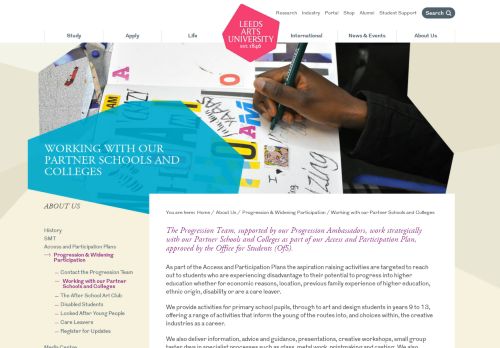 Working with our Partner Schools and Colleges | Leeds Arts University