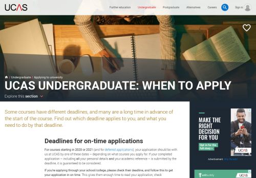 UCAS Deadlines | When To Apply For University Courses