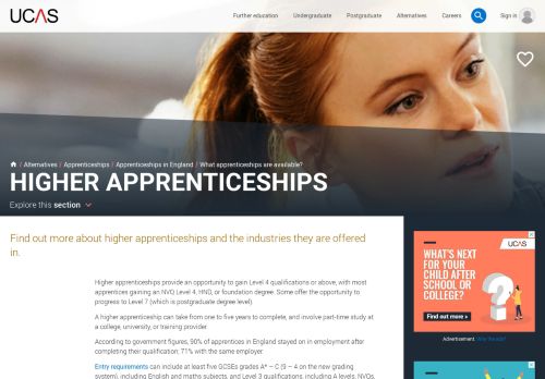 Higher apprenticeships - who offers them & how they work
