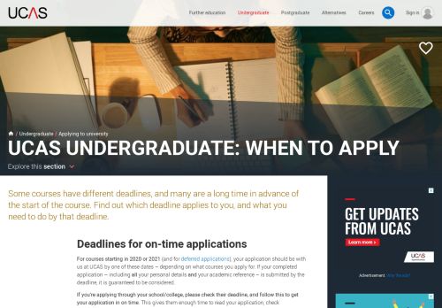 UCAS Deadlines | When To Apply For University Courses