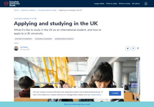 Applying and studying in the UK