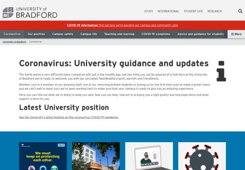 Coronavirus - University of Bradford