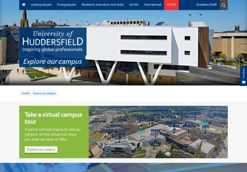 Explore our campus - University of Huddersfield