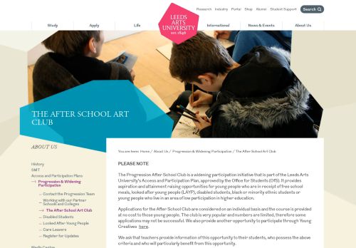 The After School Art Club | Leeds Arts University