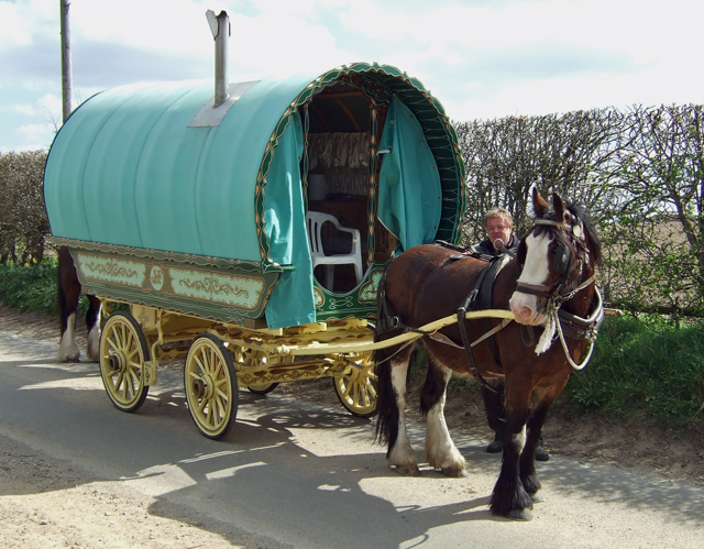 Romany vardo (horse-drawn caravan)